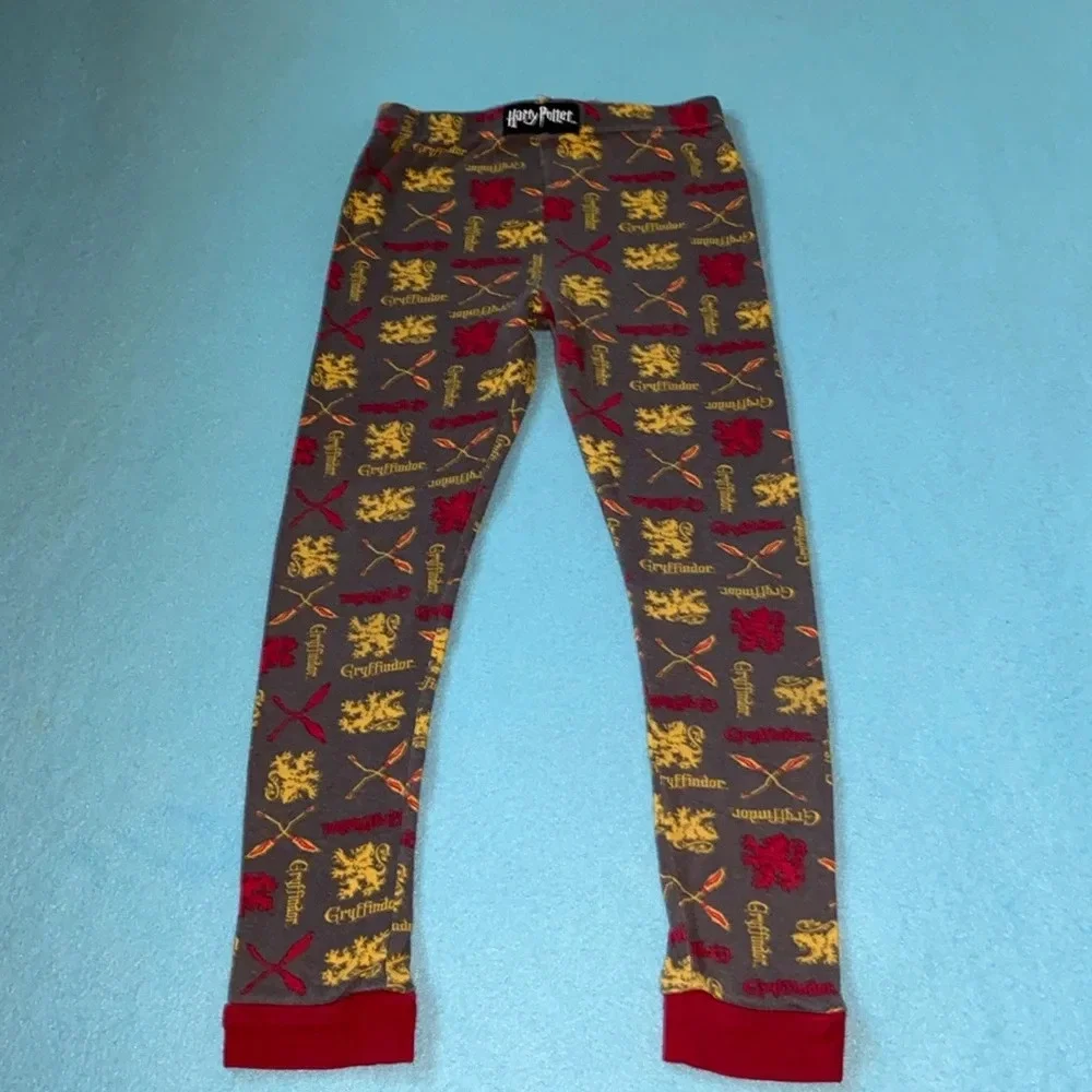 HARRY POTTER Warner Bros. Gryffindor pajama pants elastic waistband size 6